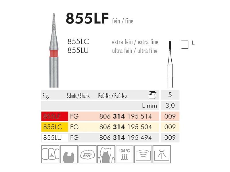 855 L instrument diamanté