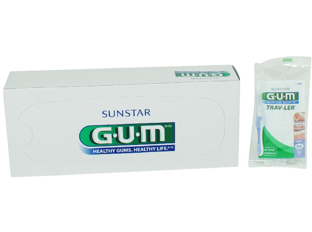 GUM TRAV-LER 0,6 kaars lichtblauw 36st