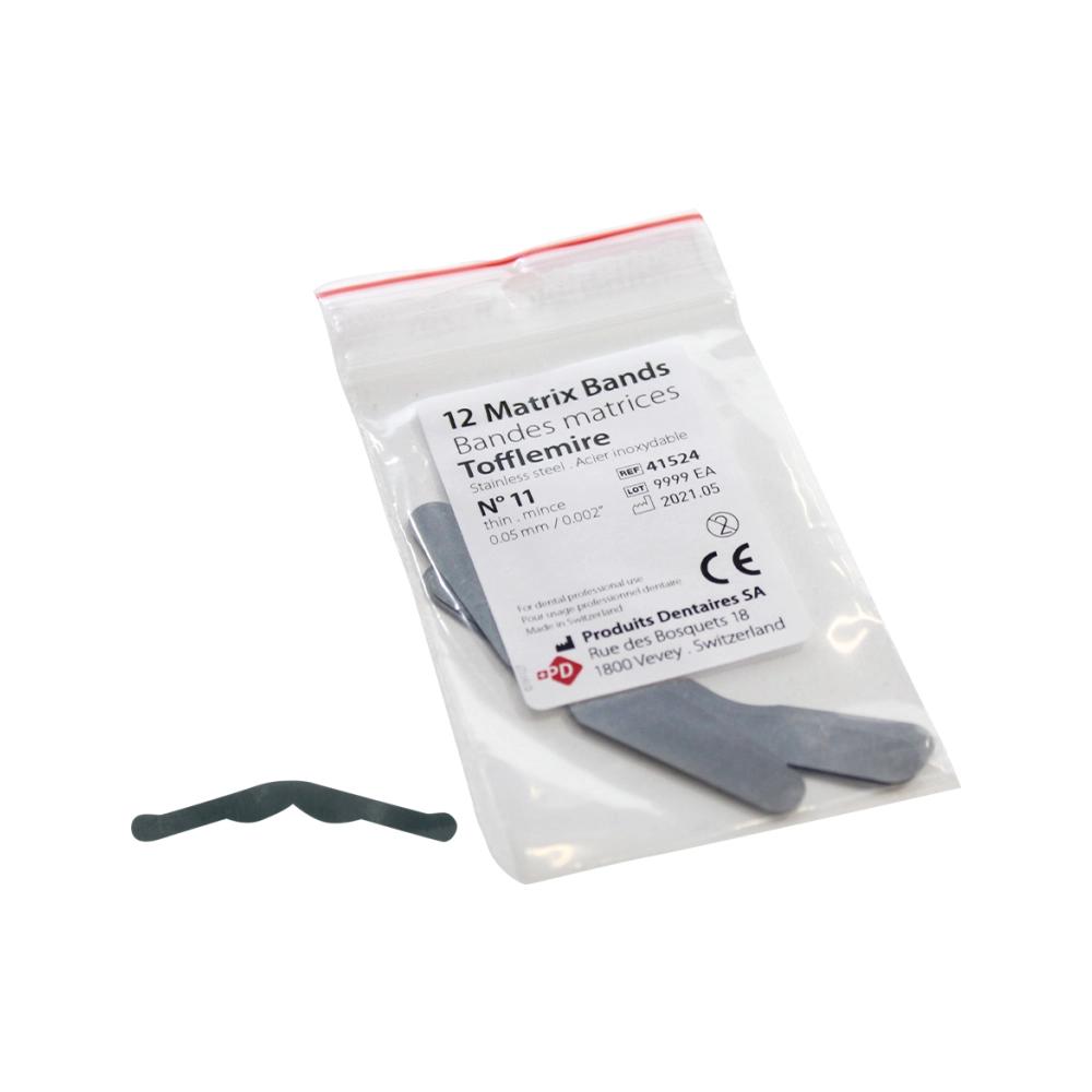 Produits Dentaires Matrices no.15 Tofflemire x-fin 0,035 mm 12 pcs