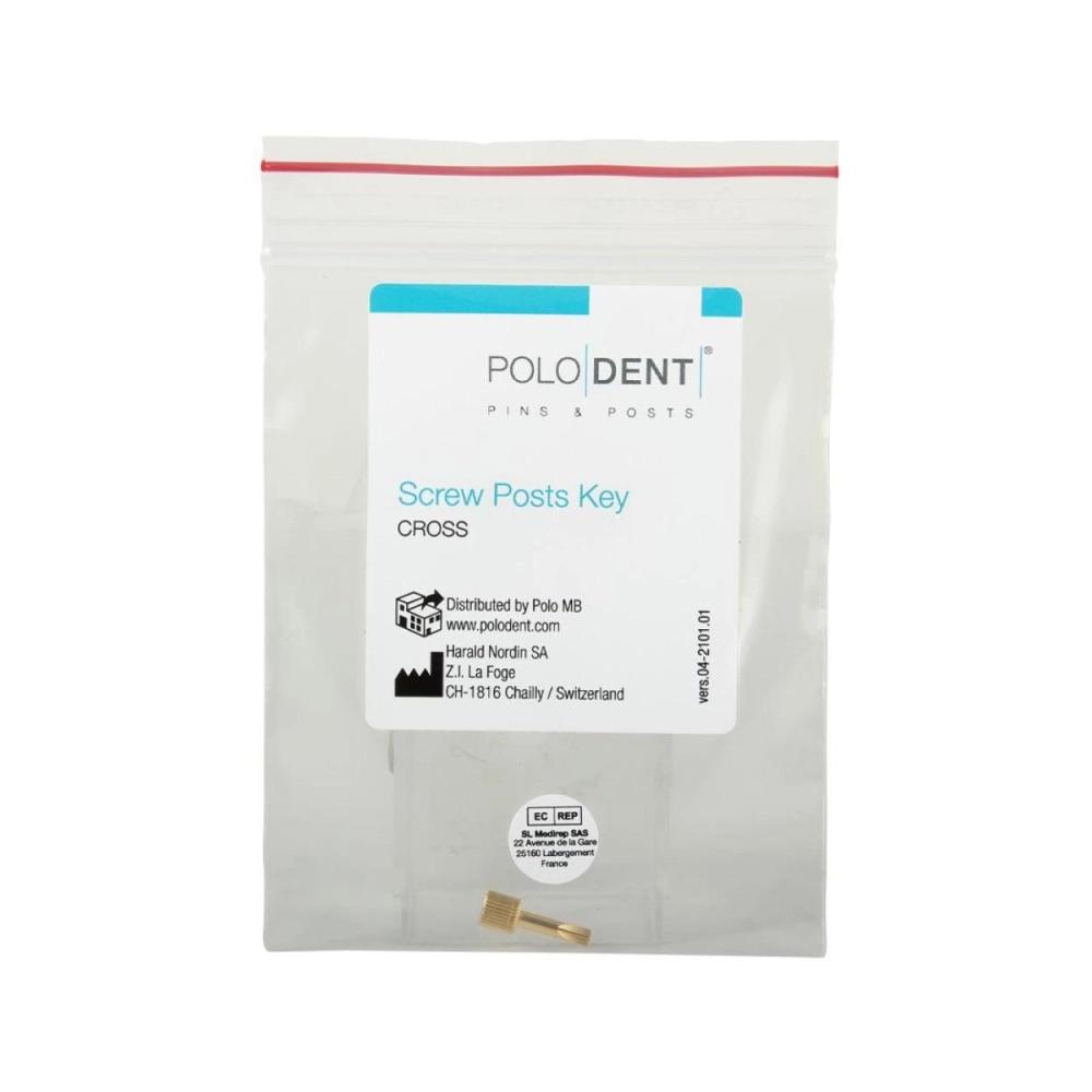 PoloDent screw post clé creuse