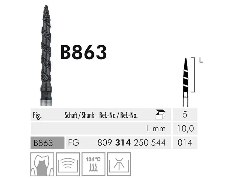 B 863 FG 014 Black Cobra instrument diamanté
