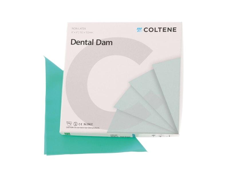 Digue dentaire Non-Latex green 127 x 127 mm medium