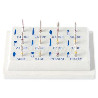 Kit de fraises diamantées pour FG dans le traitement des composites (12 pièces)