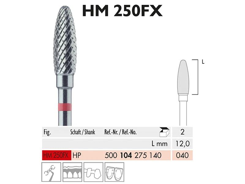HM 250 FX HP 040 fraise en carbure de tungstène