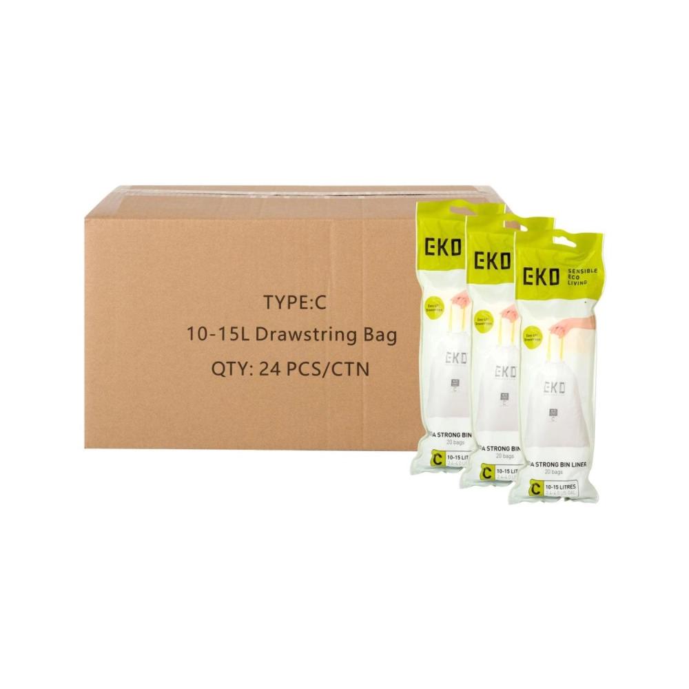 EKO Sacs poubelle 10-15 litres VB 337030 24x 20 pcs
