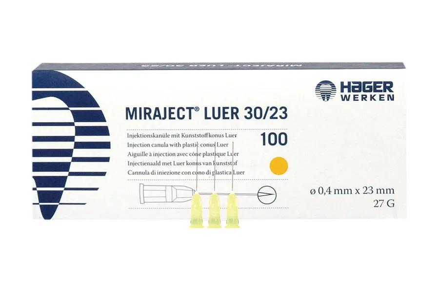 Miraject Luer aiguille G27 courte 30/23 jaune