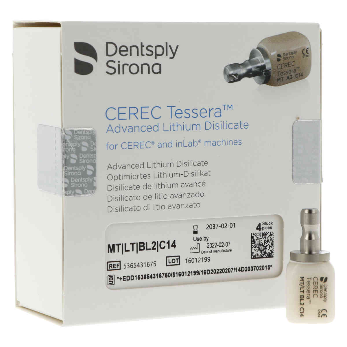 CEREC Tessera™ CAD/CAM blokken MT/LT C14 - BL2