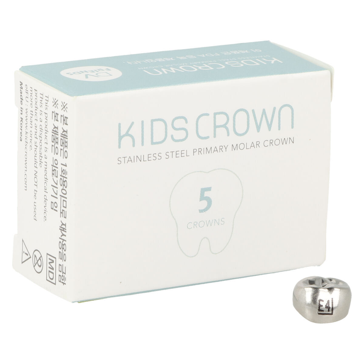 KidsCrown Couronnes provisoires pour dents de lait deuxième molaire UR - 7