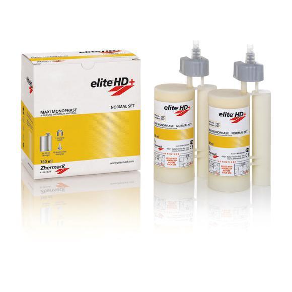 Zhermack Elite HD+ Maxi Monophase Normal Set + Tips (2 x 380 mL)