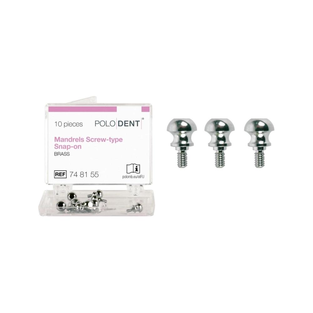 PoloDent Mandrin Snap-on Screw-type 10 pcs