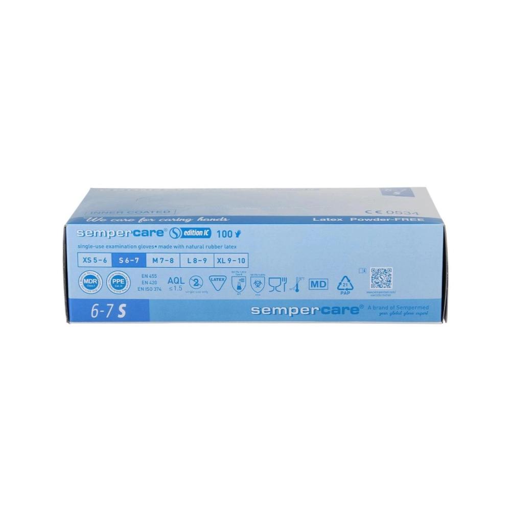 Sempercare gants Latex non poudrés small 100 pcs