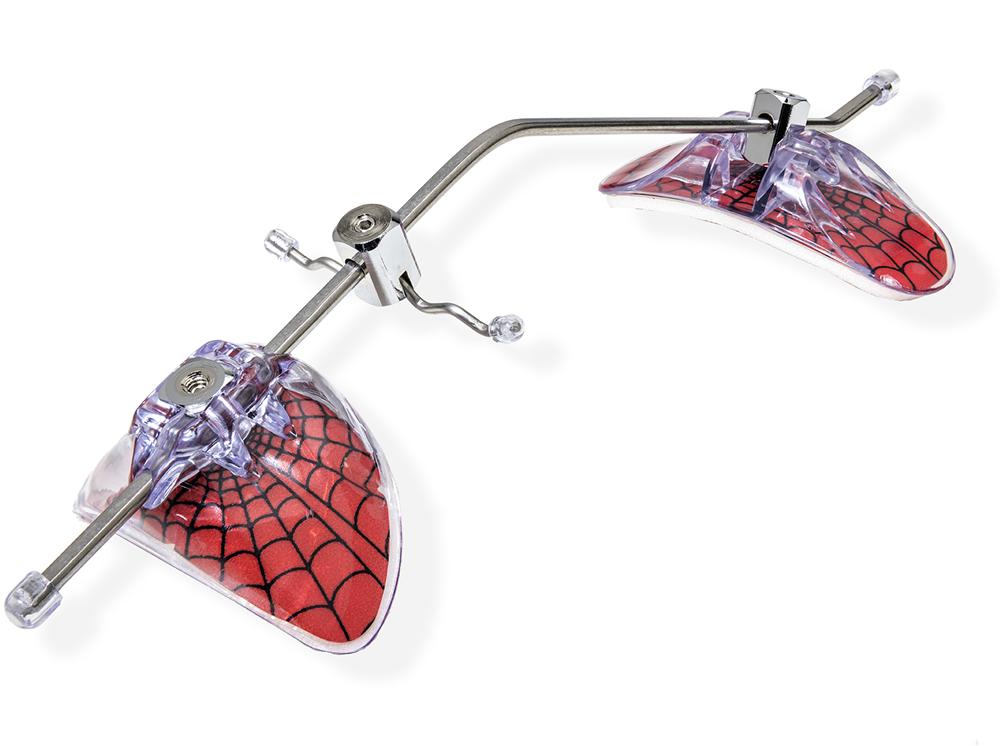 Verstelbaar gezichtsmasker, Spider, rood