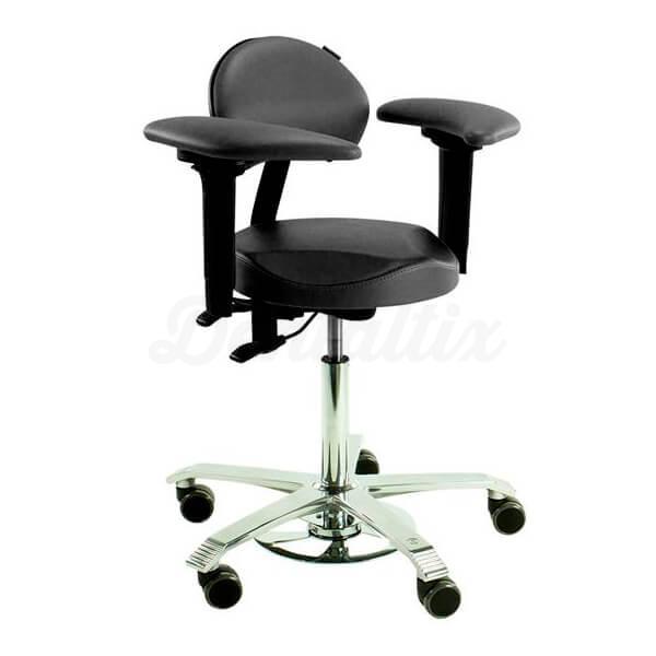 Support Ergo: zwarte microscoopstoel (K05)