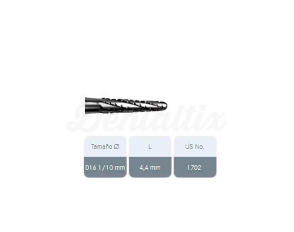 Fraise en carbure de tungstène H33R.314.016 (5 pcs)