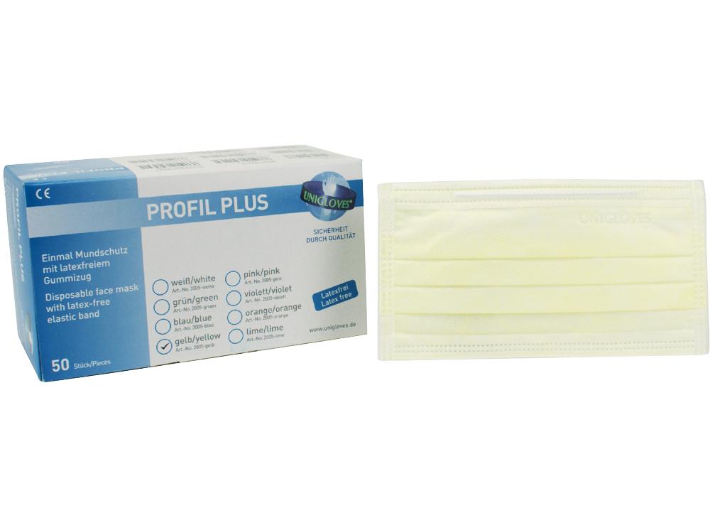 Protège-dents Profil Plus latex jaune 50pcs