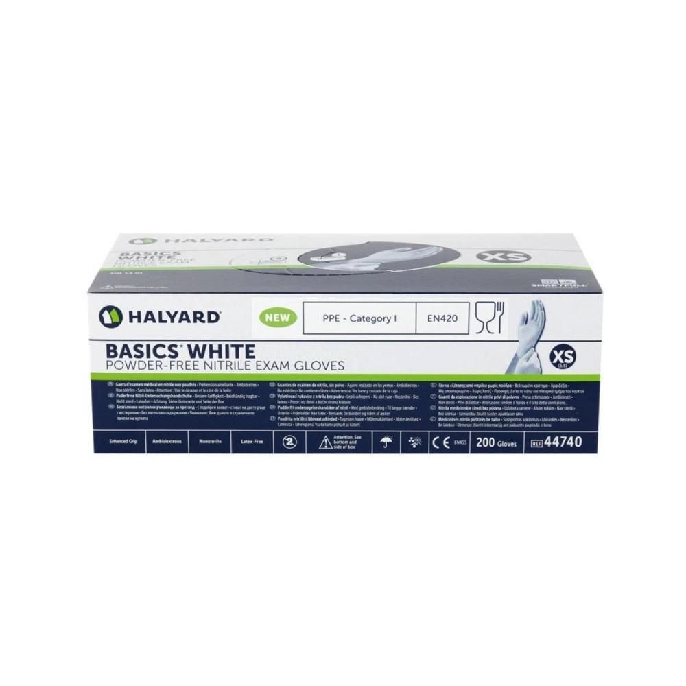 Halyard Basics Nitrile non poudrés blanc x-small 200 pcs