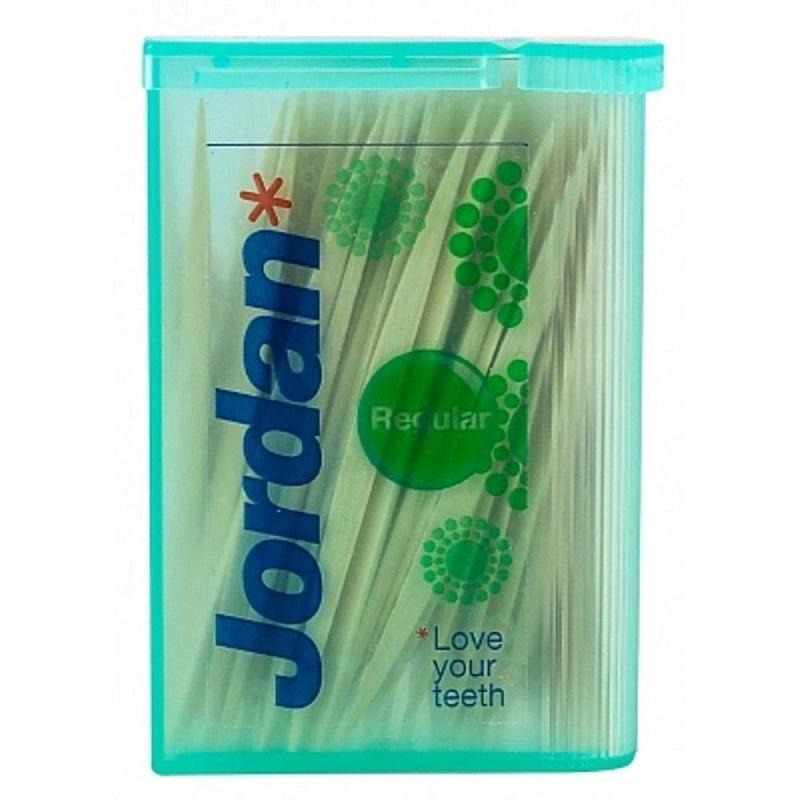 Jordan cure-dents double extrémité menthe Regular (100 pcs)