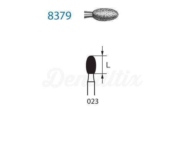 Fraise diamantée 379 pour CA en forme d'œuf (5 pcs)