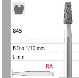 Fraise diamantée 845 CA conique courte (6 pcs)