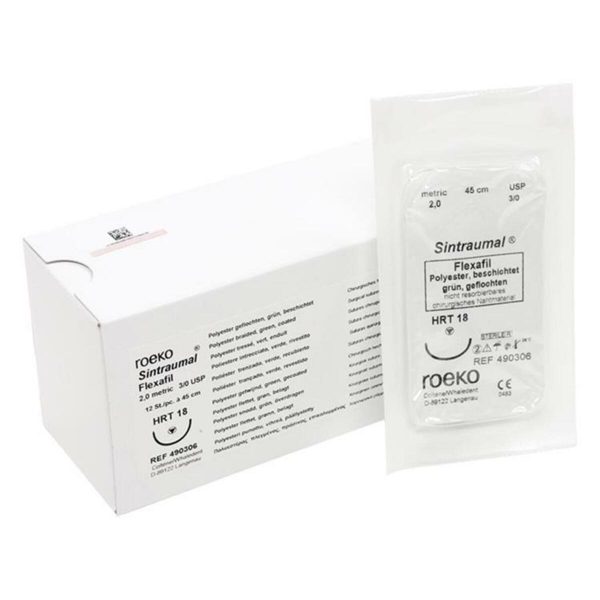 ROEKO Sintraumal Flexafil hechtzijde 3-0 HRT 18 / 2,0 metric