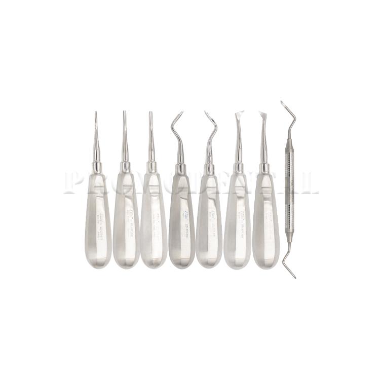 Kit d’élévateurs radiculaires – 8 pièces