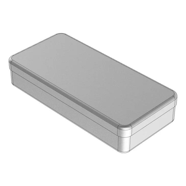 Aluminium doos 21X10X4 Cm