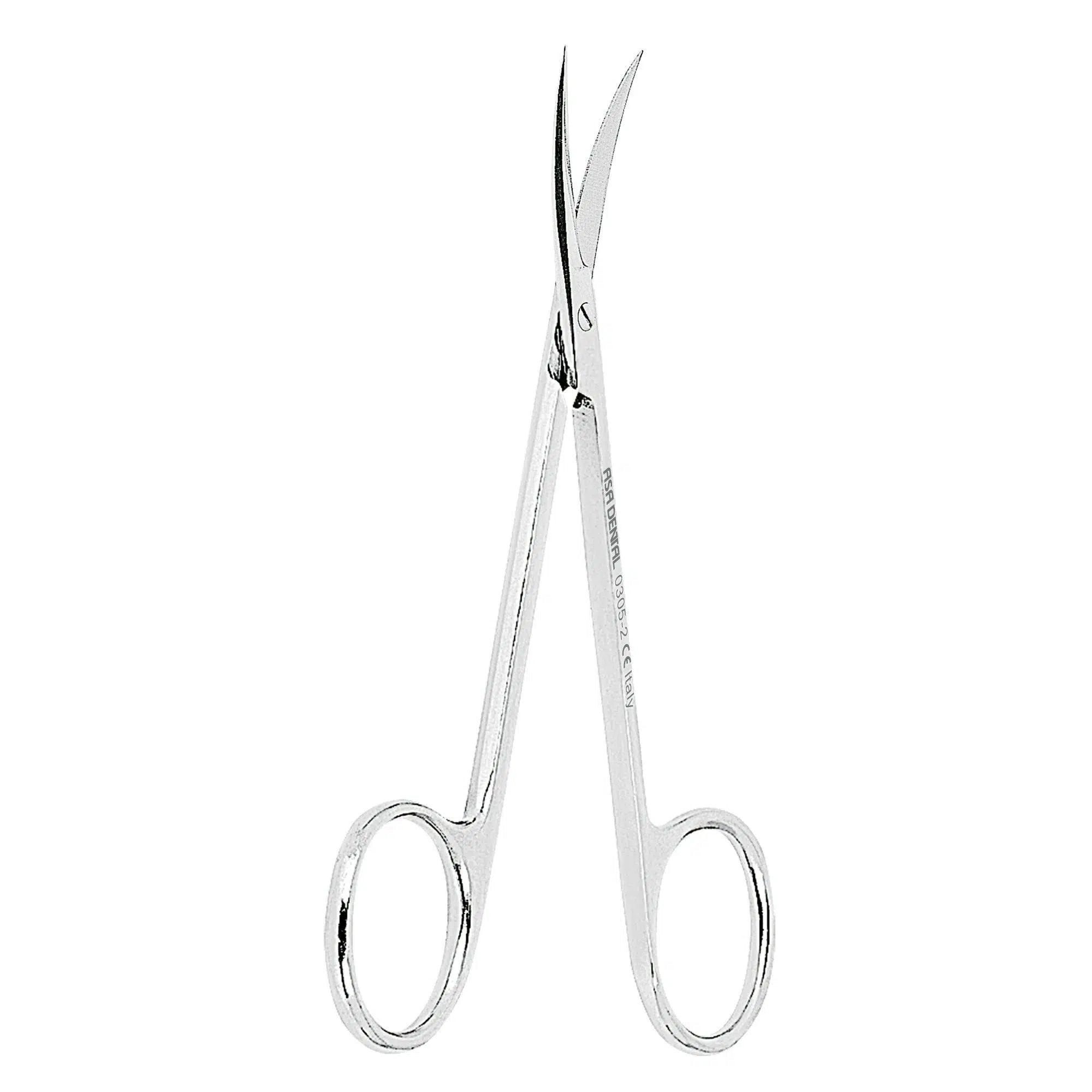 Asa Dental Tandvleesschaar / Gum scissors #2 Iris Gebogen (11,5 cm)