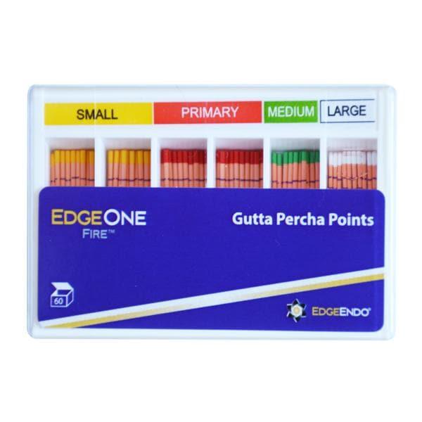 Pointes Gutta Percha EdgeOne Fire - Assortiment - 60 pcs