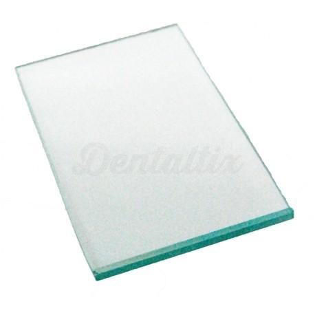 Plaque de verre pour le mélange de matériaux dentaires (12 x 8 cm)
