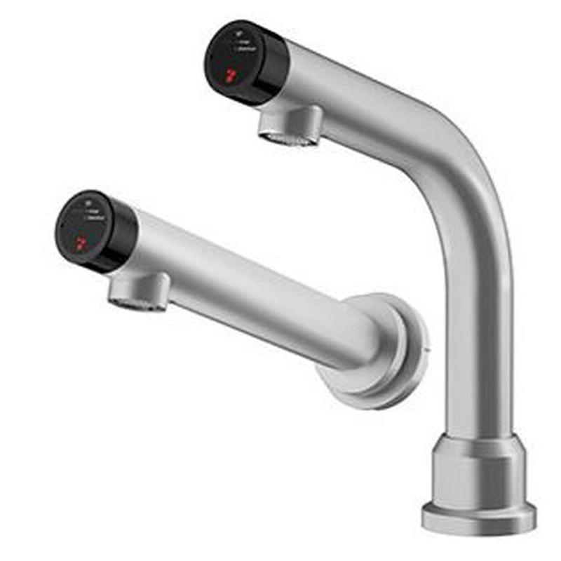 TAPP Company RVS 2 in 1 Water+Zeep Kraan - Recht Inbouw Wandmodel