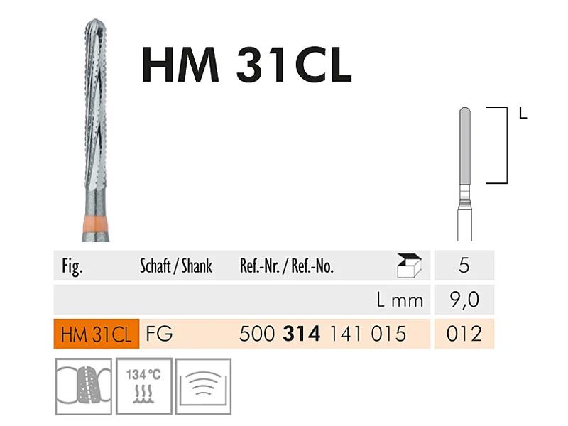 HM 31 CL FG 012 fraise en carbure de tungstène