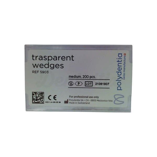 Coin Transparant Plastique Medium 200 Pcs.