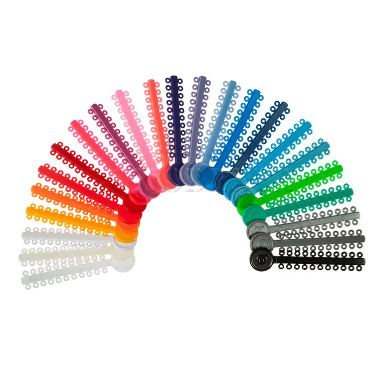 Ligatures élastomériques – couleurs