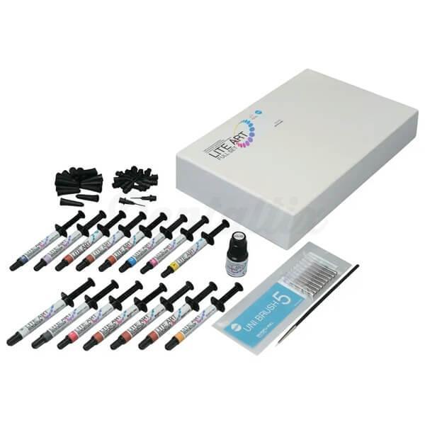 Lite Art : Kit de teintes en pâte photopolymérisable (15 seringues de 1 ml)