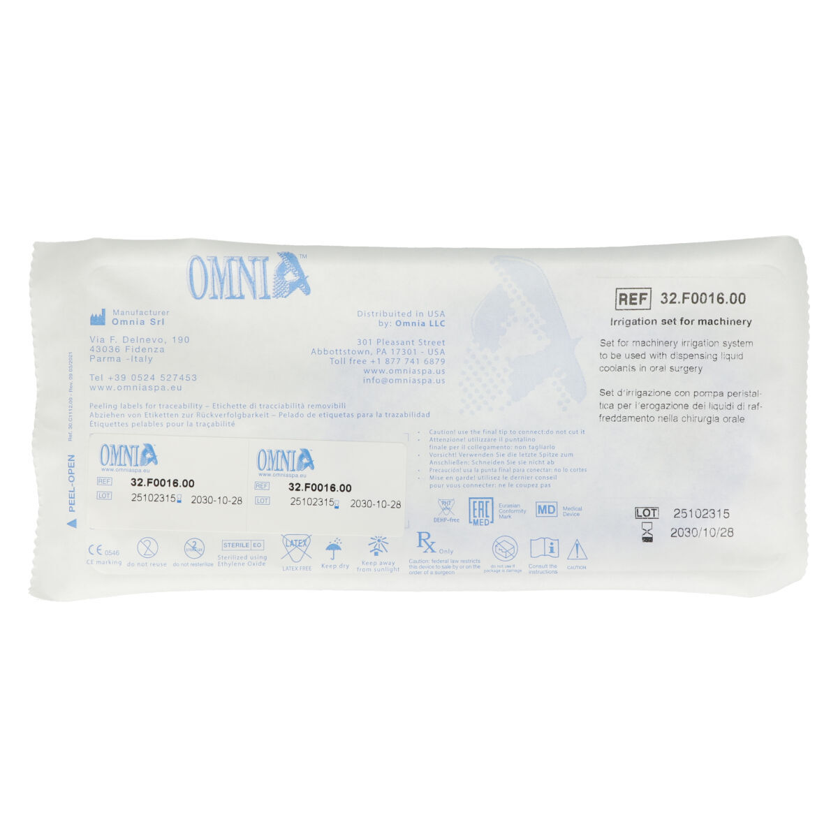 Rallonge pour set d’irrigation manuelle avec connecteur Luer mâle