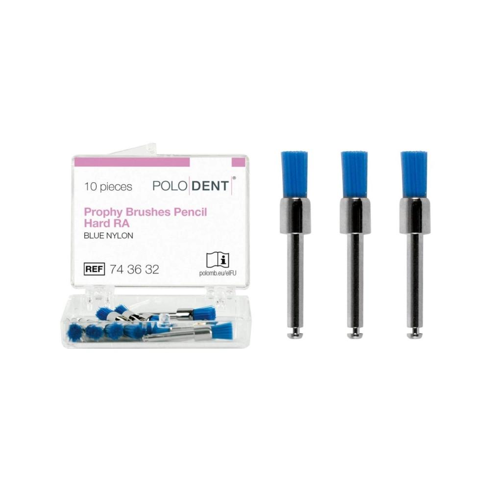 PoloDent Brossettes pinceau bleu dure CA 10 pcs
