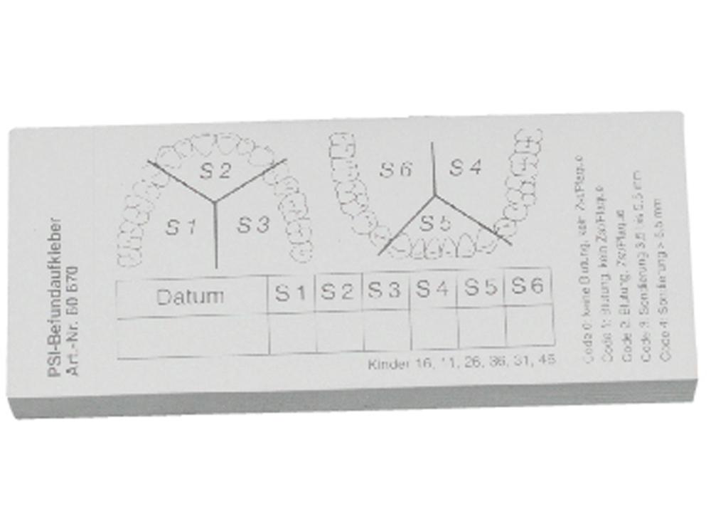 PSI Étiquettes de diagnostic 558 50pcs