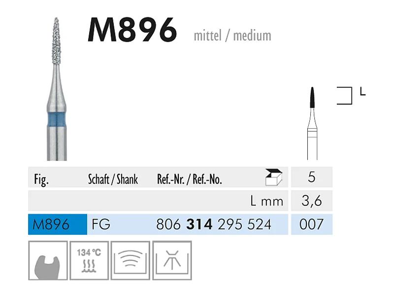 M 896 FG 007 micro instrument diamanté