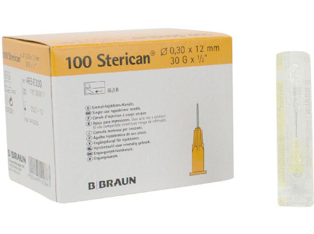 Sterican à usage unique 0,30x12 G30 100pcs