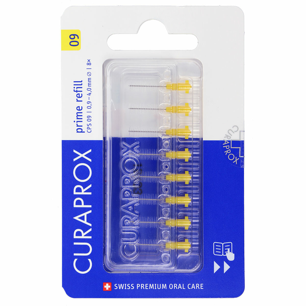Curaprox CPS 06 'Prime Recharge' (8pces) - ø 0,6-2,2mm (turquoise)