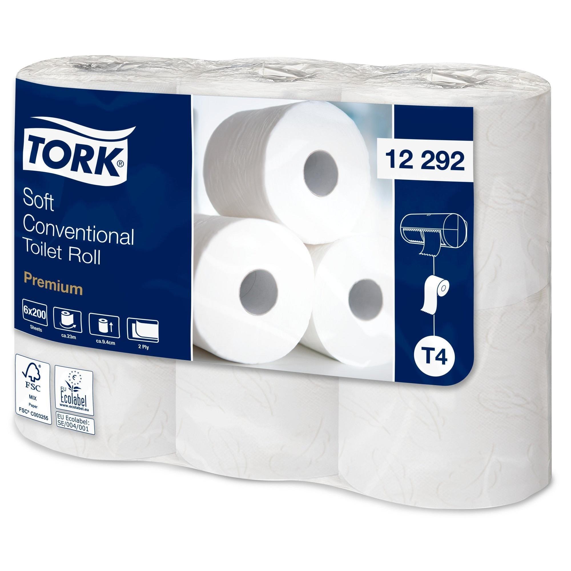 Tork Toiletpapier Zacht 2-laags Rollen (8 x 6 rol)