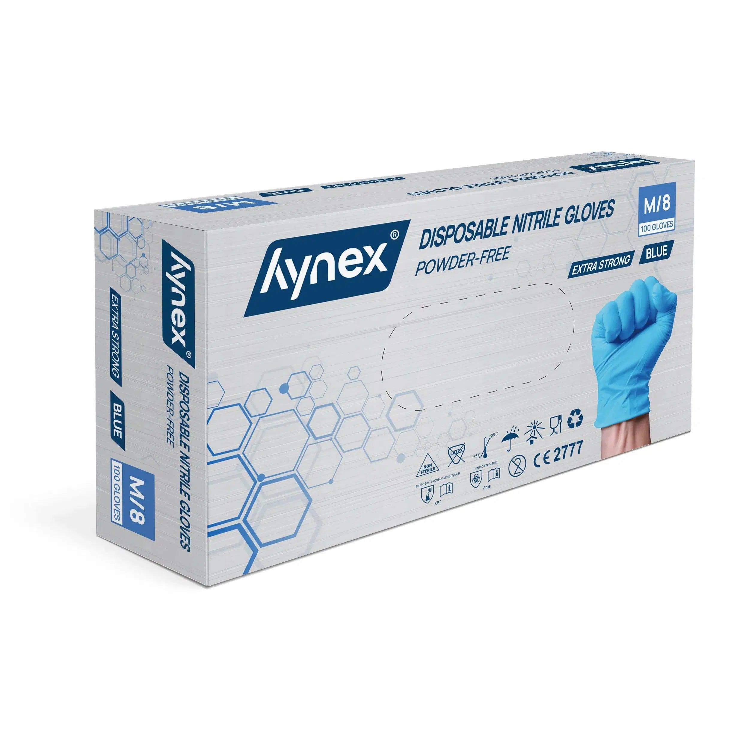 Gants nitrile INTCO non poudrés bleus 5,0 g (100 pcs)