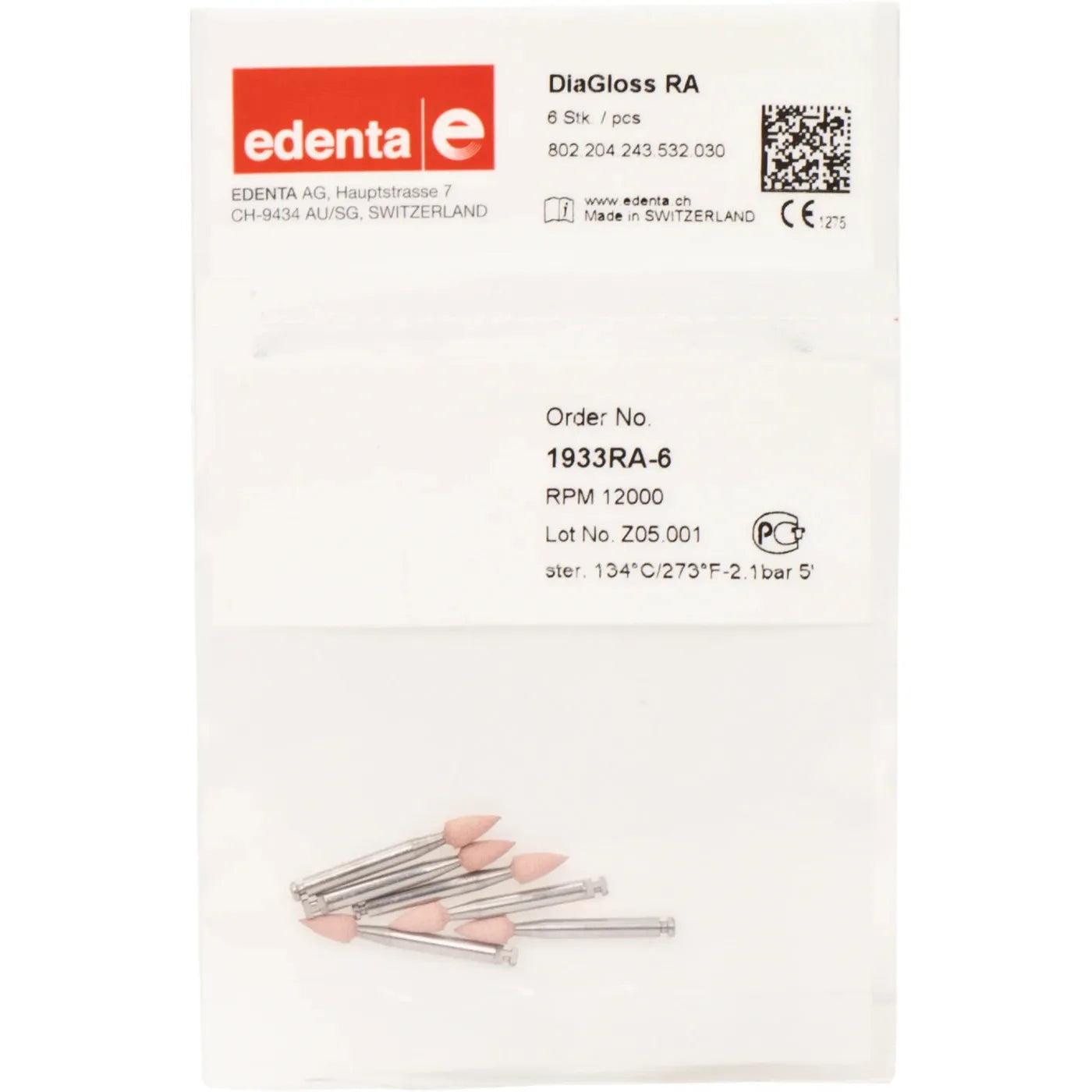 Edenta DiaGloss Mini-Points 1933 CA 030 / 6 mm, étape 1 (6 pcs)