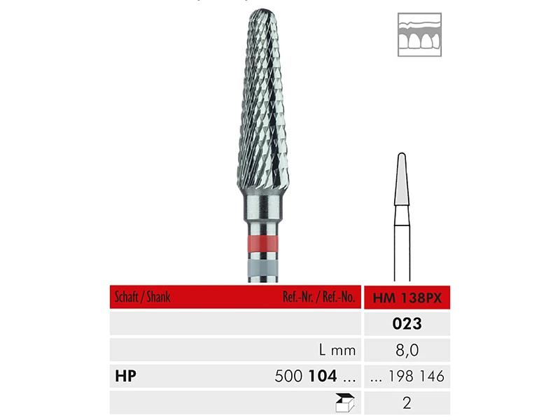 HM 138 PX HP 023 fraise en carbure de tungstène