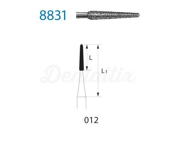 Diamantboren 831EF.204 conisch afgerond RA (5 st.)