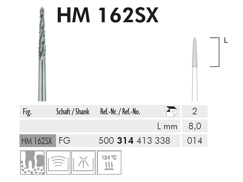 HM 162 SX FG 014 fraise en carbure de tungstène chirurgical