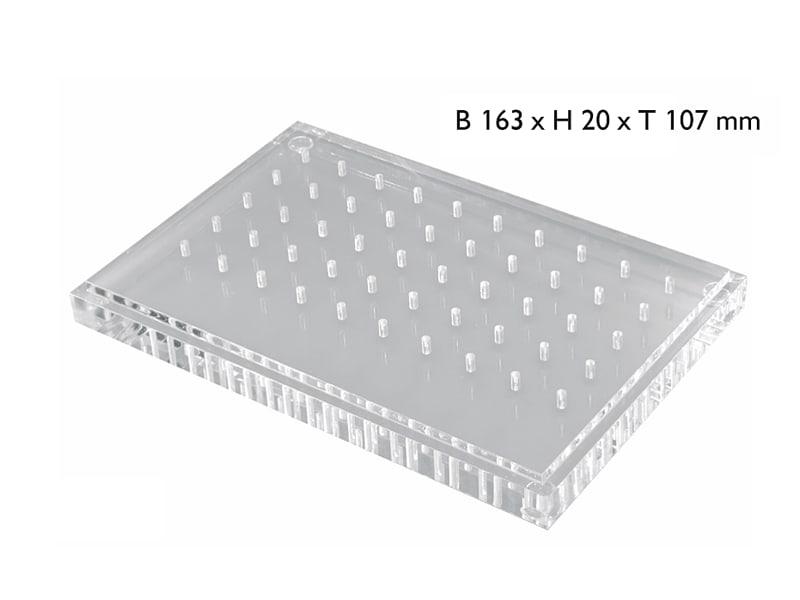Bur block non-sterilizable plexi 2807