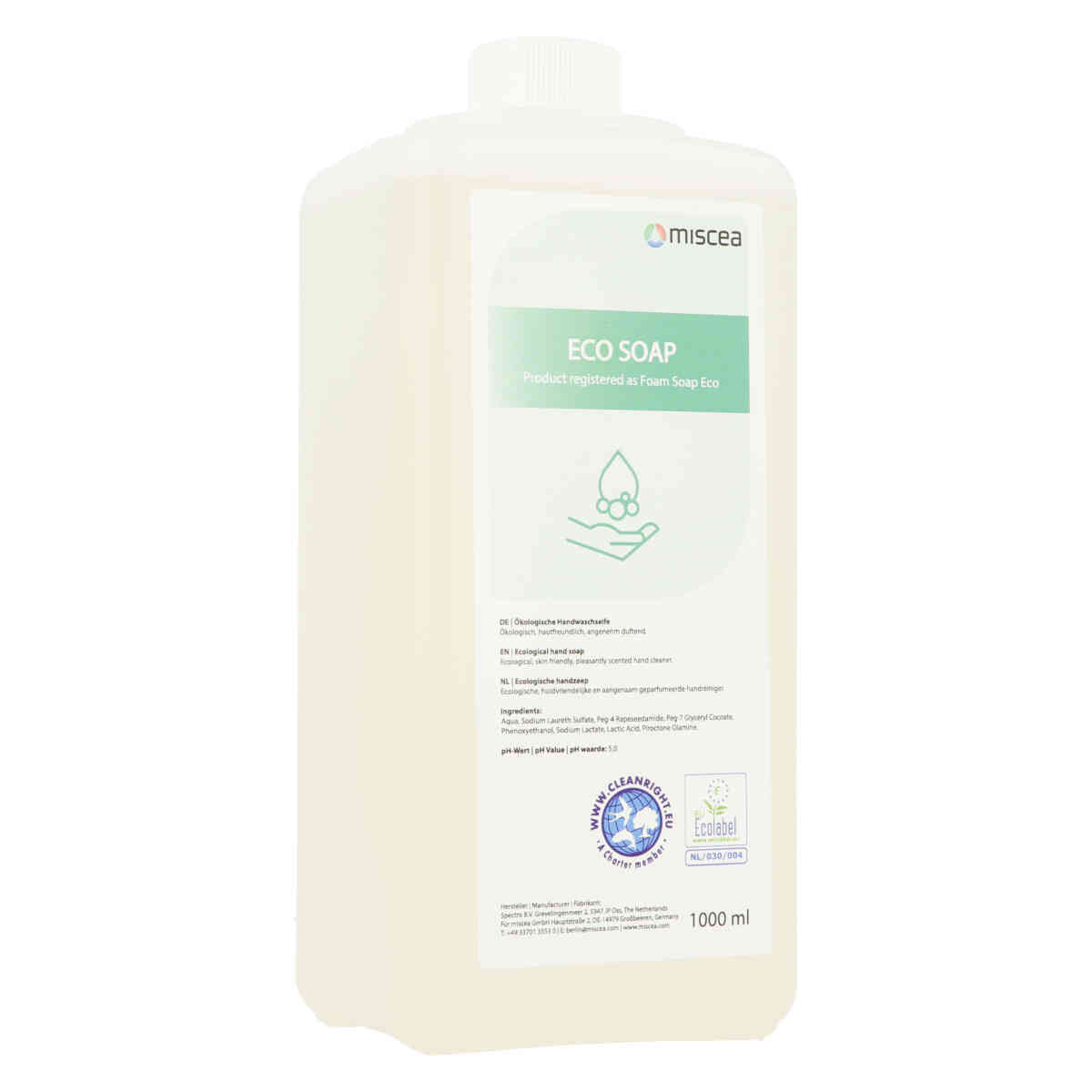 Miscea Ecosoap savon pour les mains 1000ml - bouteille