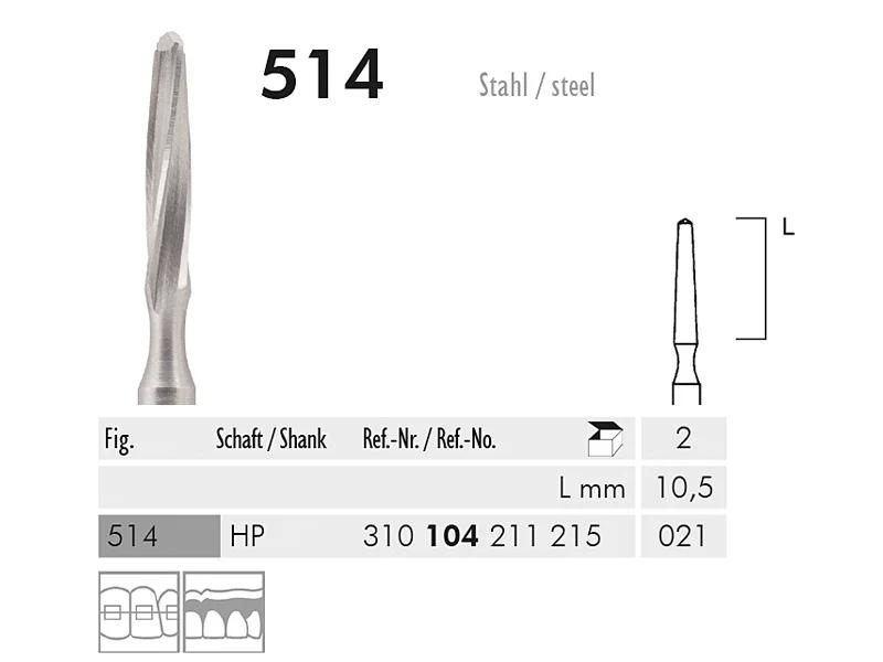 514 HP 021 instrument en acier