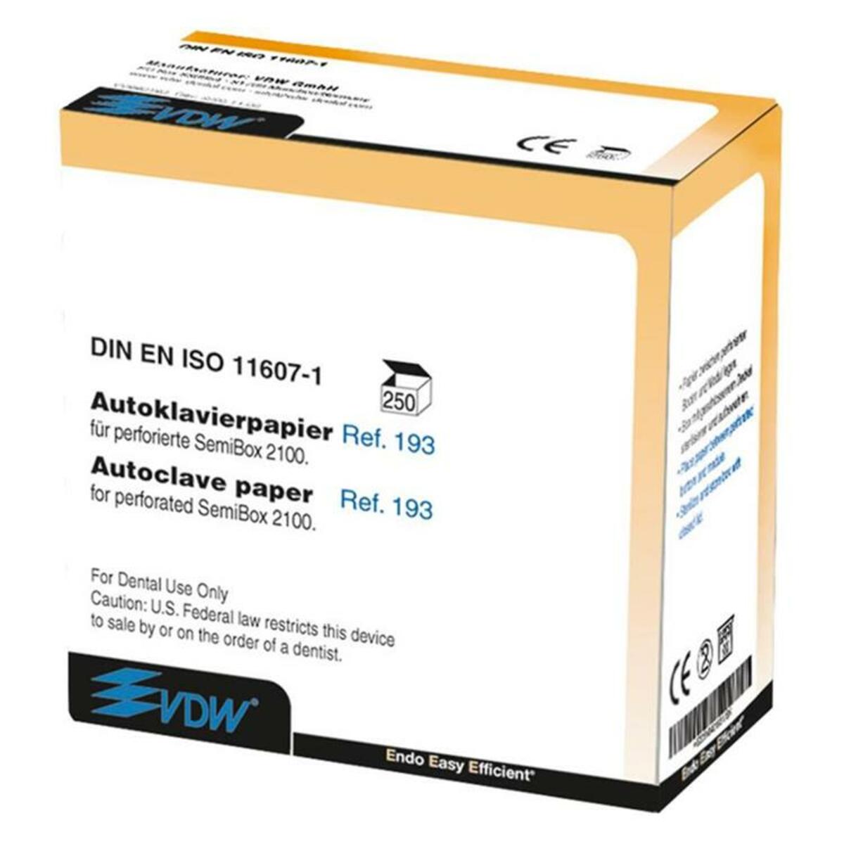 Papier Autoclave pour Semi-Box 2000